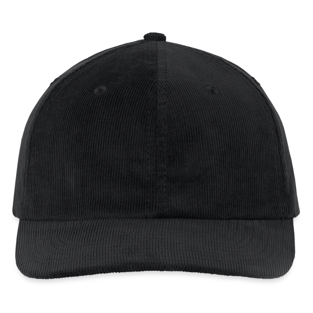 Personalisierbares Cord Cap - Schwarz
