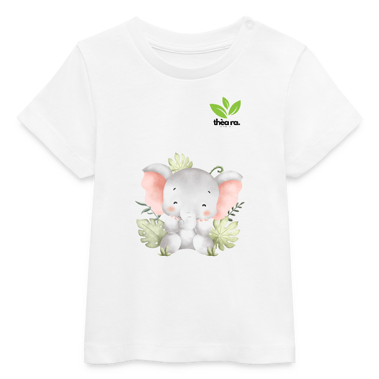 ♻️ Kinder 100% Bio-T-Shirt Baumwolle - Weiß