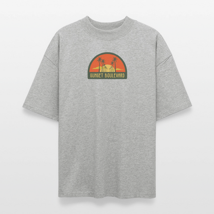 ♻️ 100% Bio Baumwolle Oversized T-Shirt - Grau meliert