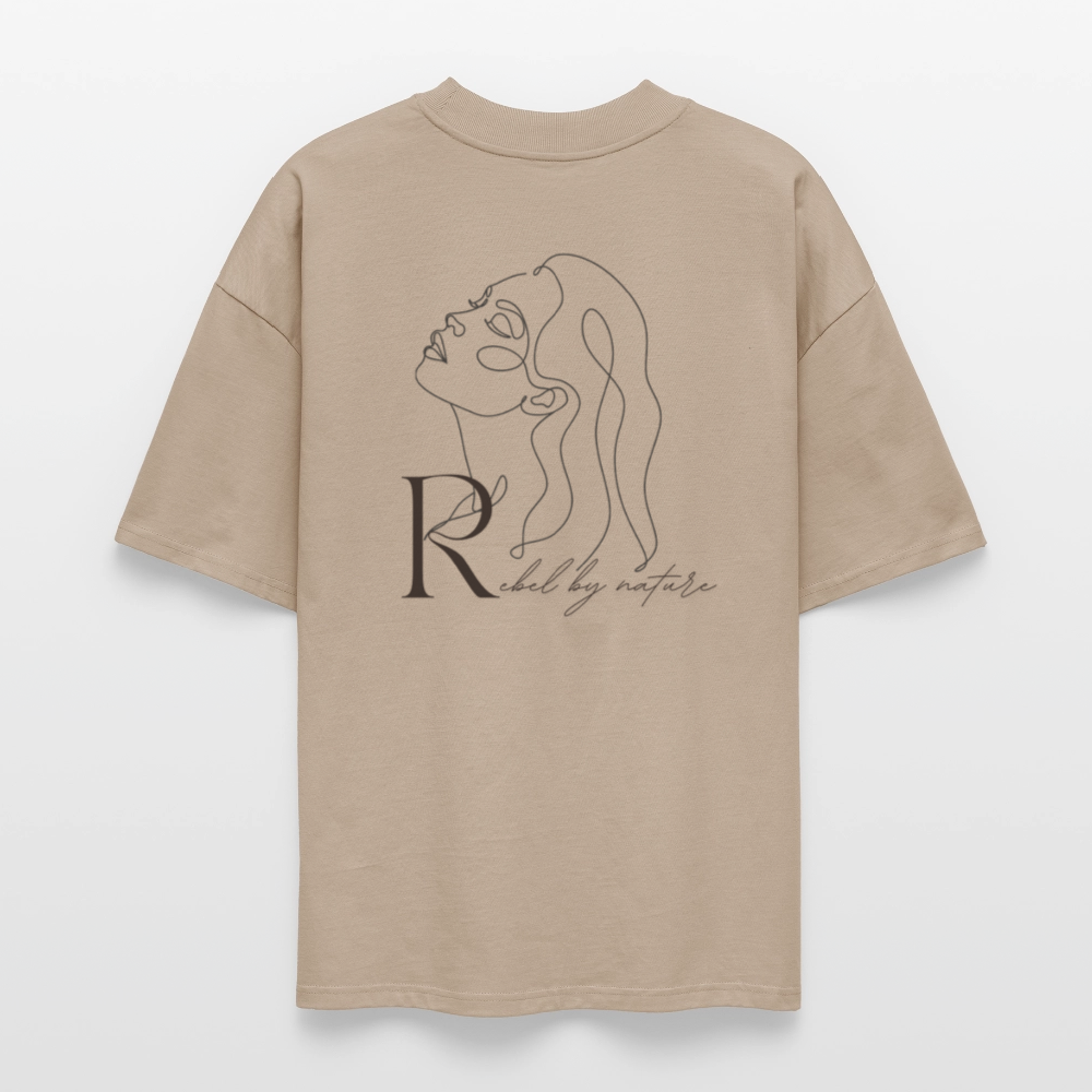 ♻️ 100% Bio Baumwolle Oversized T-Shirt - Steingrau