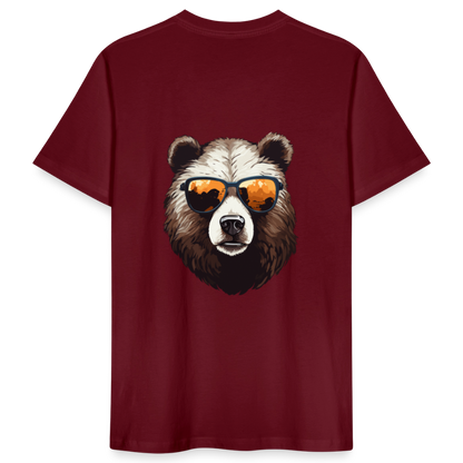 ♻️ 100% Bio Baumwolle T-Shirt - Burgunderrot