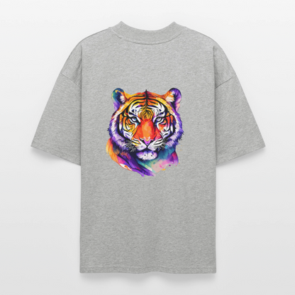 ♻️ 100% Bio Baumwolle Oversized T-Shirt - Grau meliert