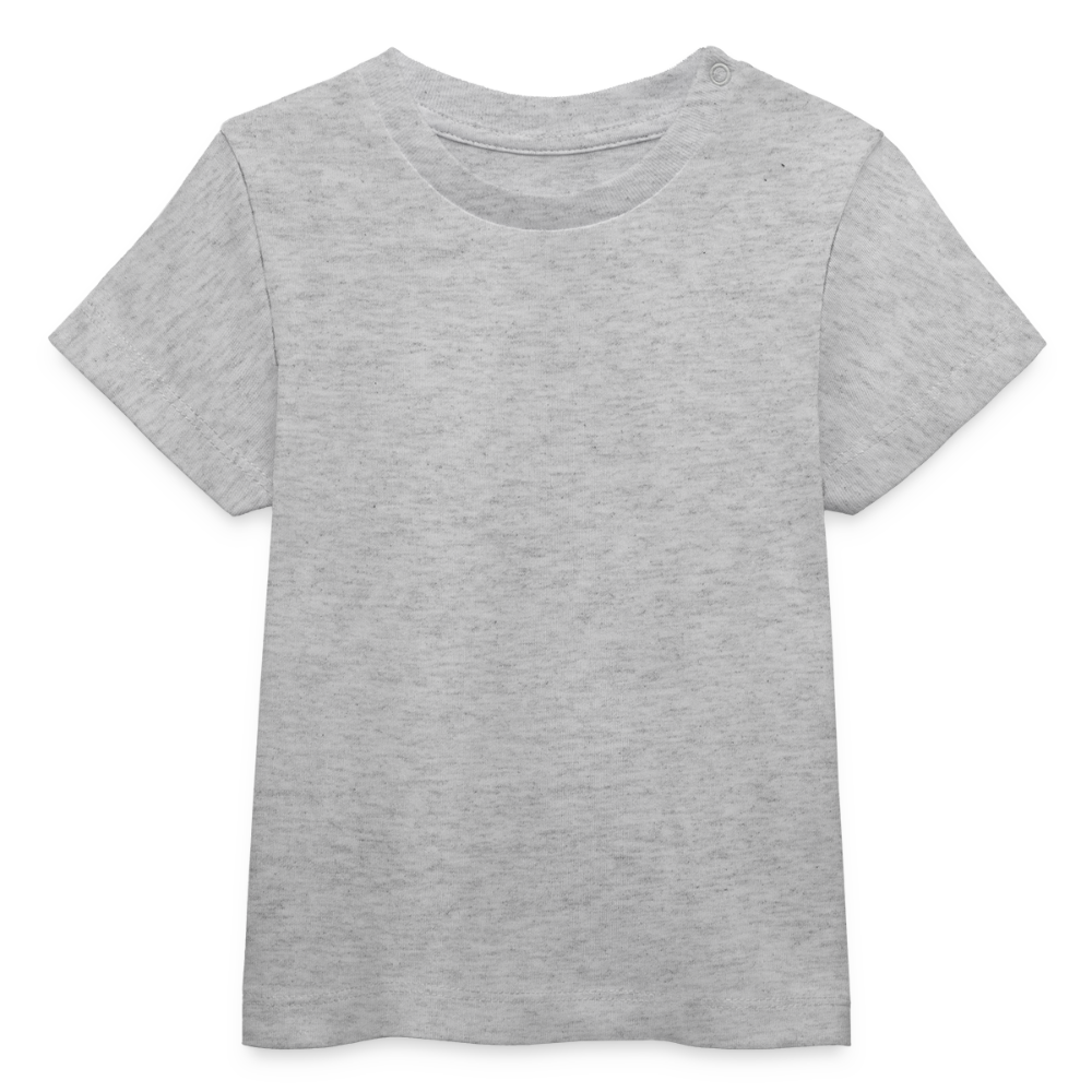 ♻️ Personalisierbares Baby Bio-T-Shirt - Grau meliert