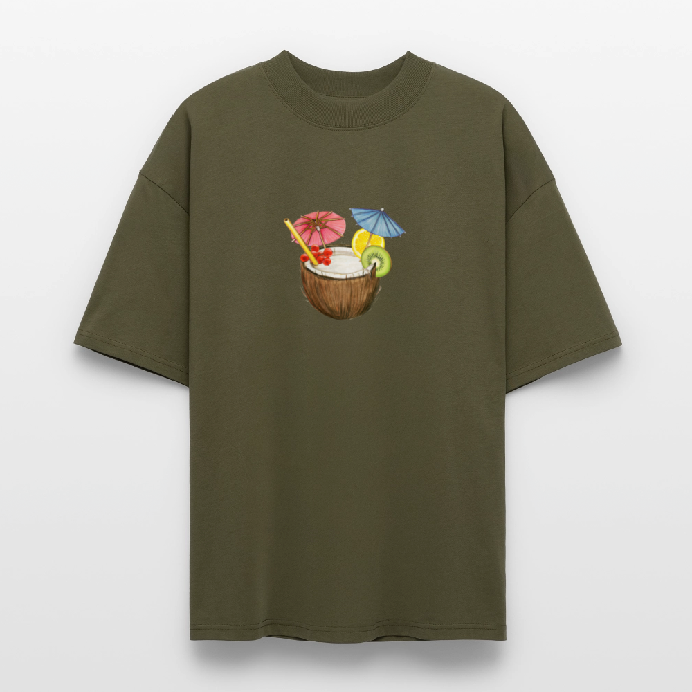 ♻️ 100% Bio Baumwolle Oversized T-Shirt - Khaki