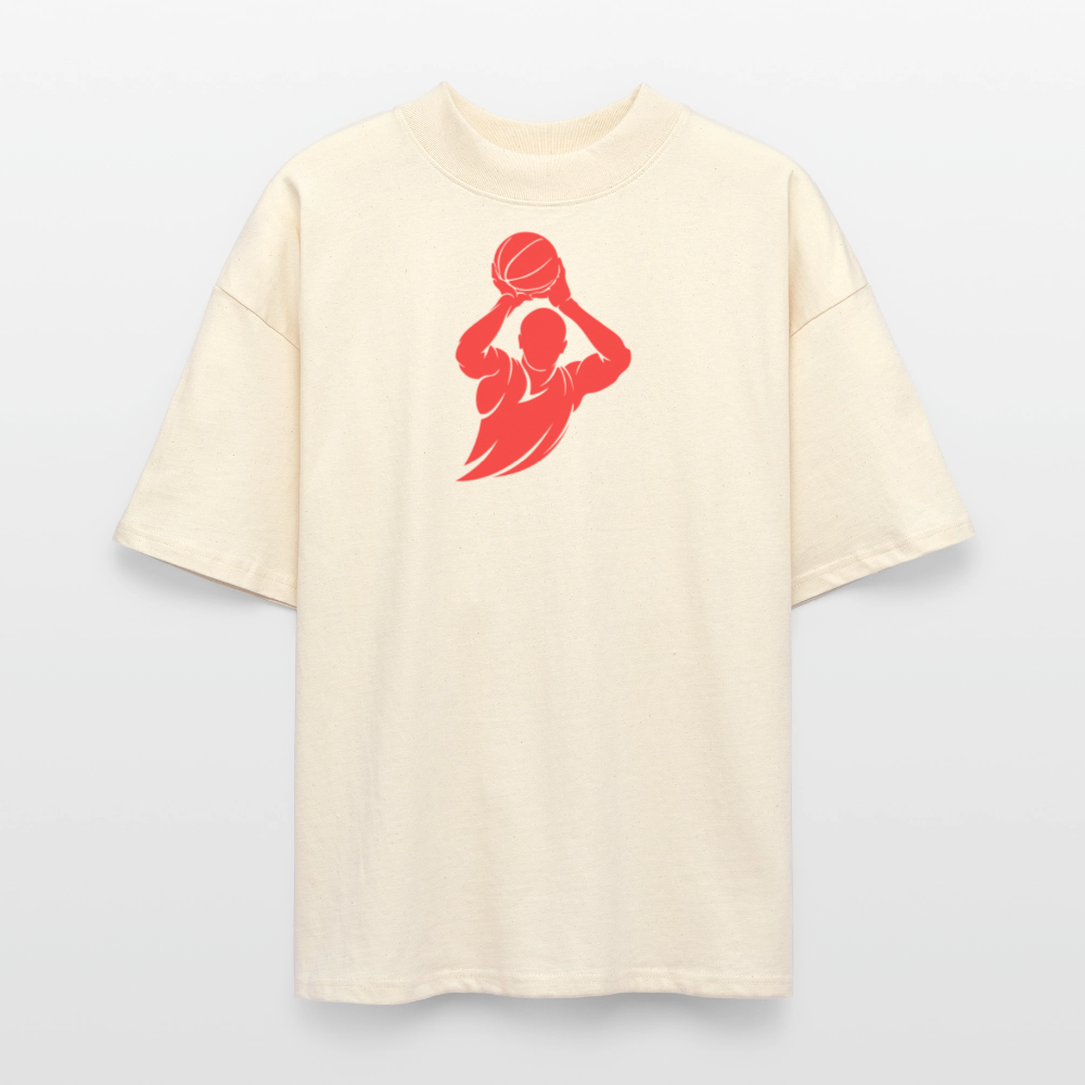 ♻️ 100% Bio Baumwolle Oversized T-Shirt - Weißgrau