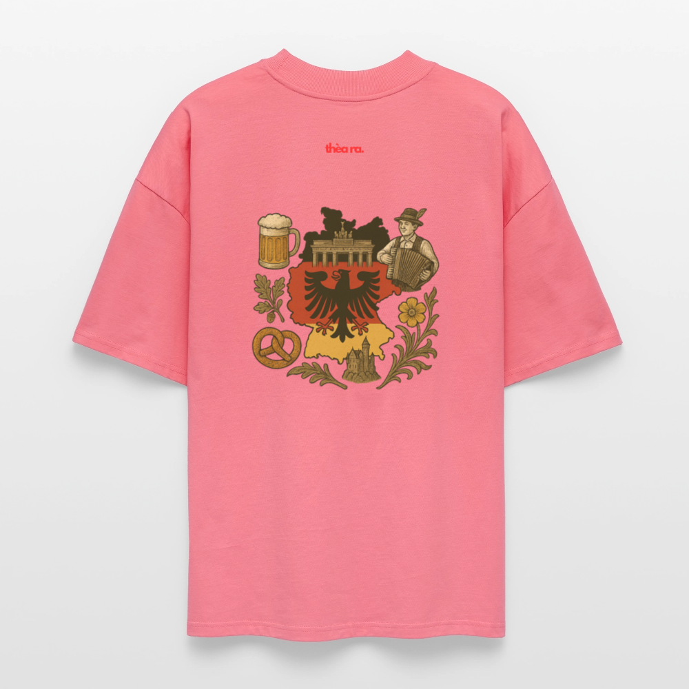 ♻️ 100% Bio Baumwolle Oversized Unisex T-Shirt - Pink 