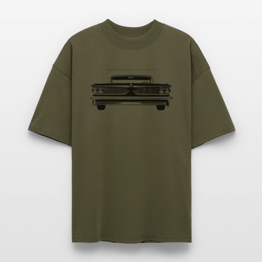 ♻️ 100% Bio Baumwolle Oversized Herren T-Shirt - Khaki