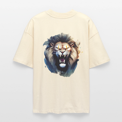♻️ 100% Bio Baumwolle Oversized T-Shirt - Weißgrau