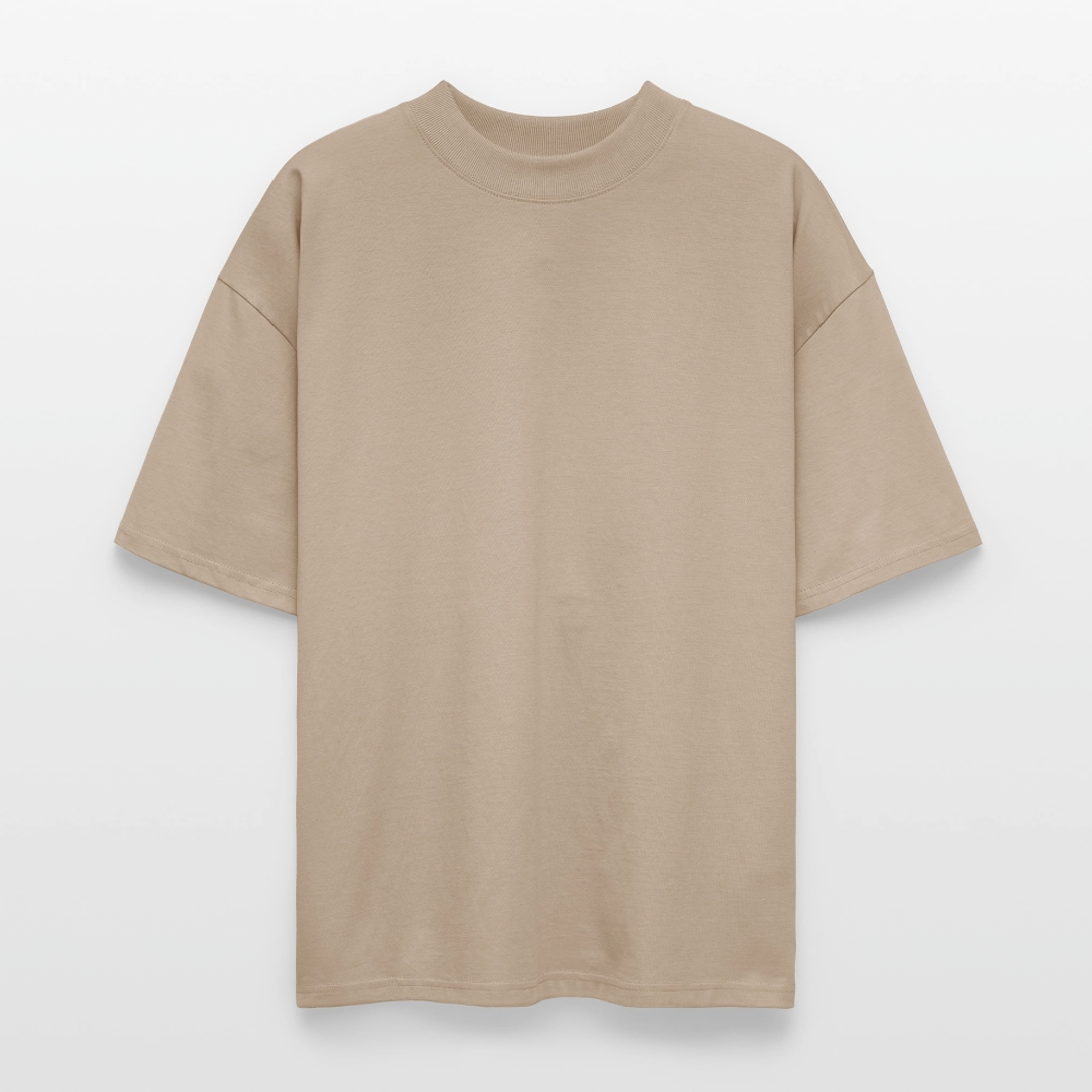 ♻️ Personalisierbares 100% Bio Baumwolle Oversized Unisex T-Shirt - Steingrau