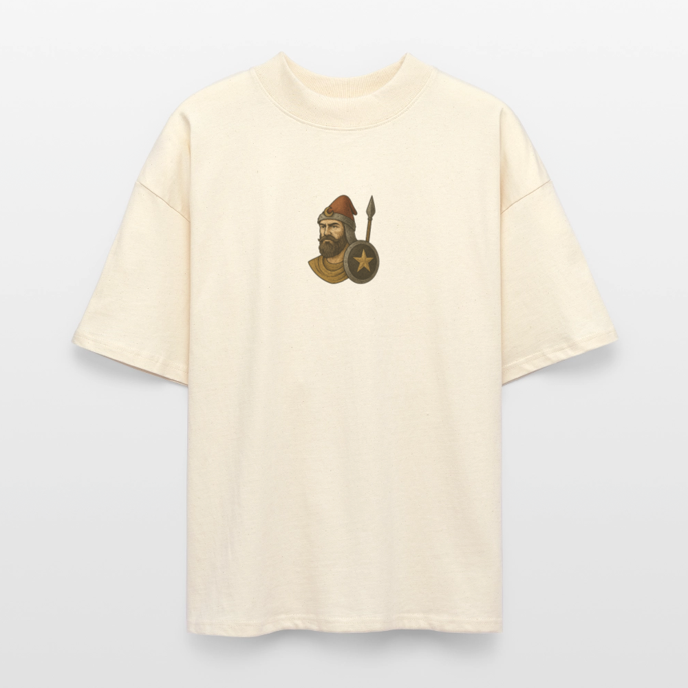 ♻️ 100% Bio Baumwolle Oversized T-Shirt Türkiye - Weißgrau