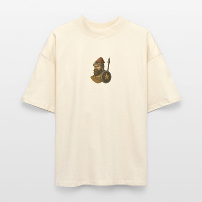 ♻️ 100% Bio Baumwolle Oversized T-Shirt Türkiye - Weißgrau