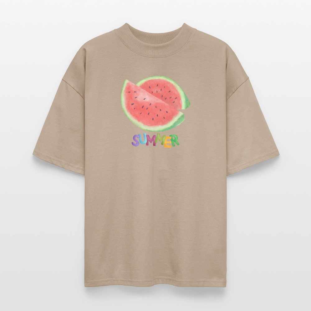 ♻️ 100% Bio Baumwolle Oversized T-Shirt - Steingrau