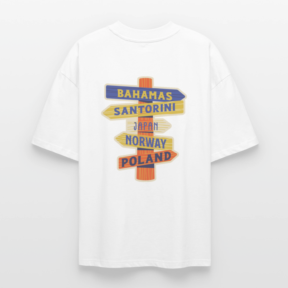 ♻️ 100% Bio Baumwolle Oversized T-Shirt - Weiß