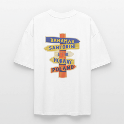 ♻️ 100% Bio Baumwolle Oversized T-Shirt - Weiß