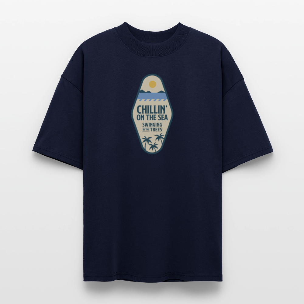 ♻️ 100% Bio Baumwolle Oversized T-Shirt - Navy