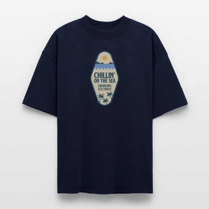 ♻️ 100% Bio Baumwolle Oversized T-Shirt - Navy