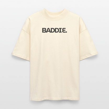 ♻️ 100% Bio Baumwolle Oversized Frauen T-Shirt - Weißgrau