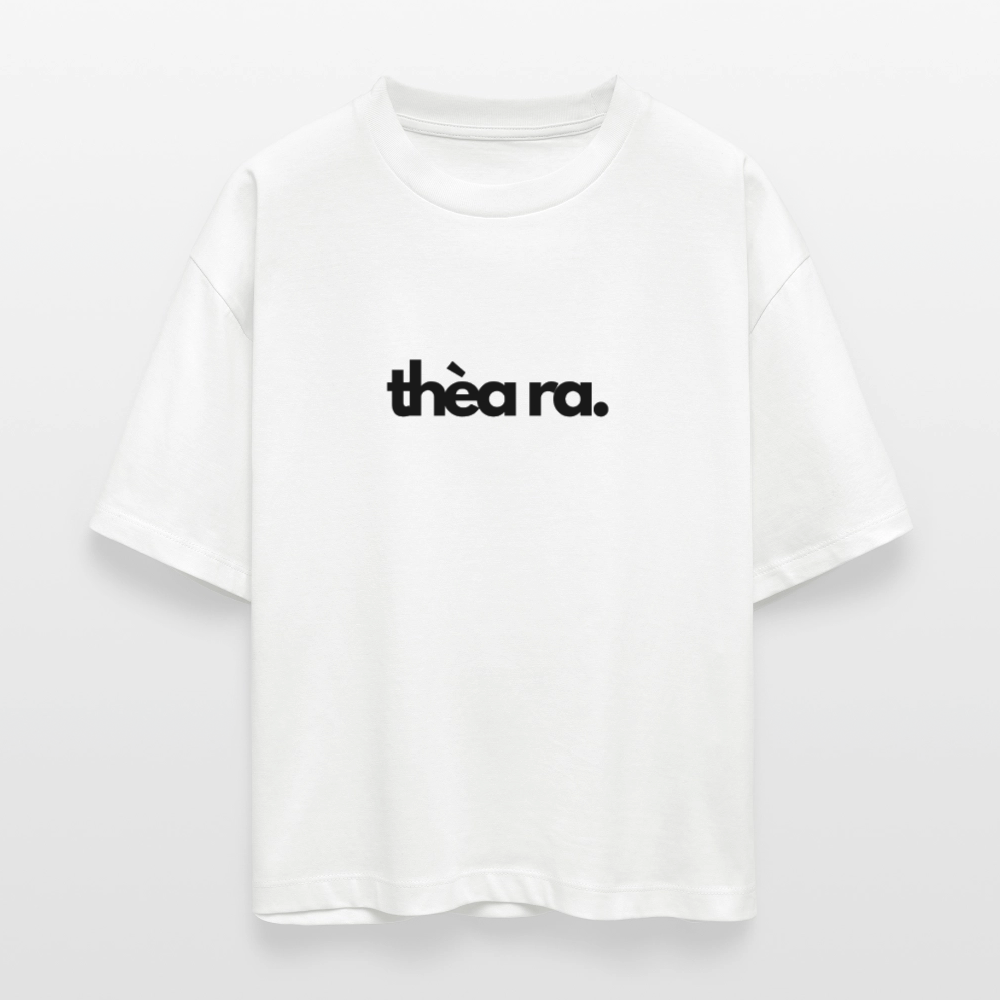 ♻️ 100% Bio Baumwolle Oversized Frauen T-Shirt - Weiß