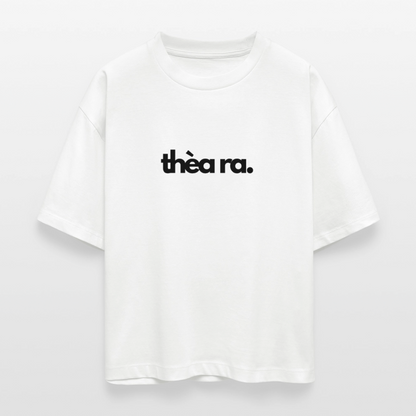♻️ 100% Bio Baumwolle Oversized Frauen T-Shirt - Weiß