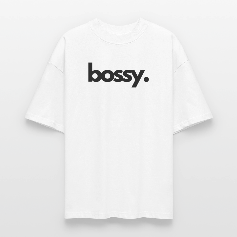 ♻️ 100% Bio Baumwolle Oversized Frauen T-Shirt - Weiß