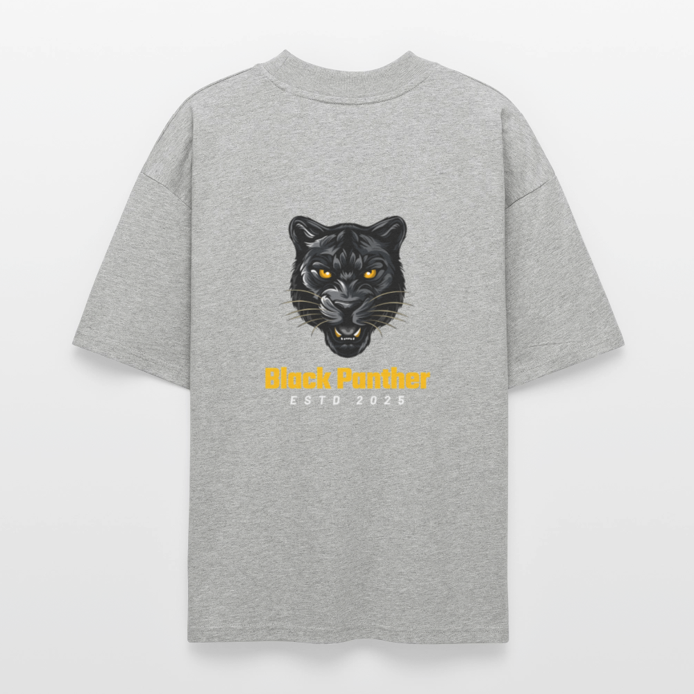 ♻️ 100% Bio Baumwolle Oversized T-Shirt - Grau meliert