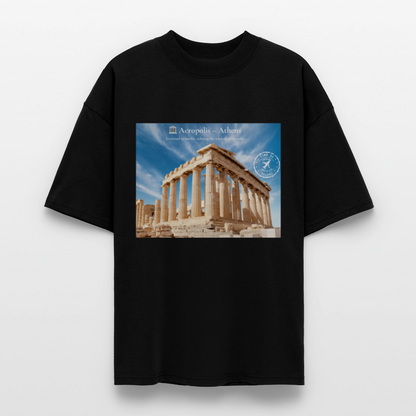 THÈA RA – "Athens Moment" Oversized Unisex Organic T-shirt Blaster - black