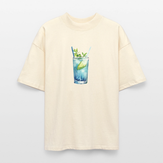 ♻️ 100% Bio Baumwolle Oversized T-Shirt - Weißgrau