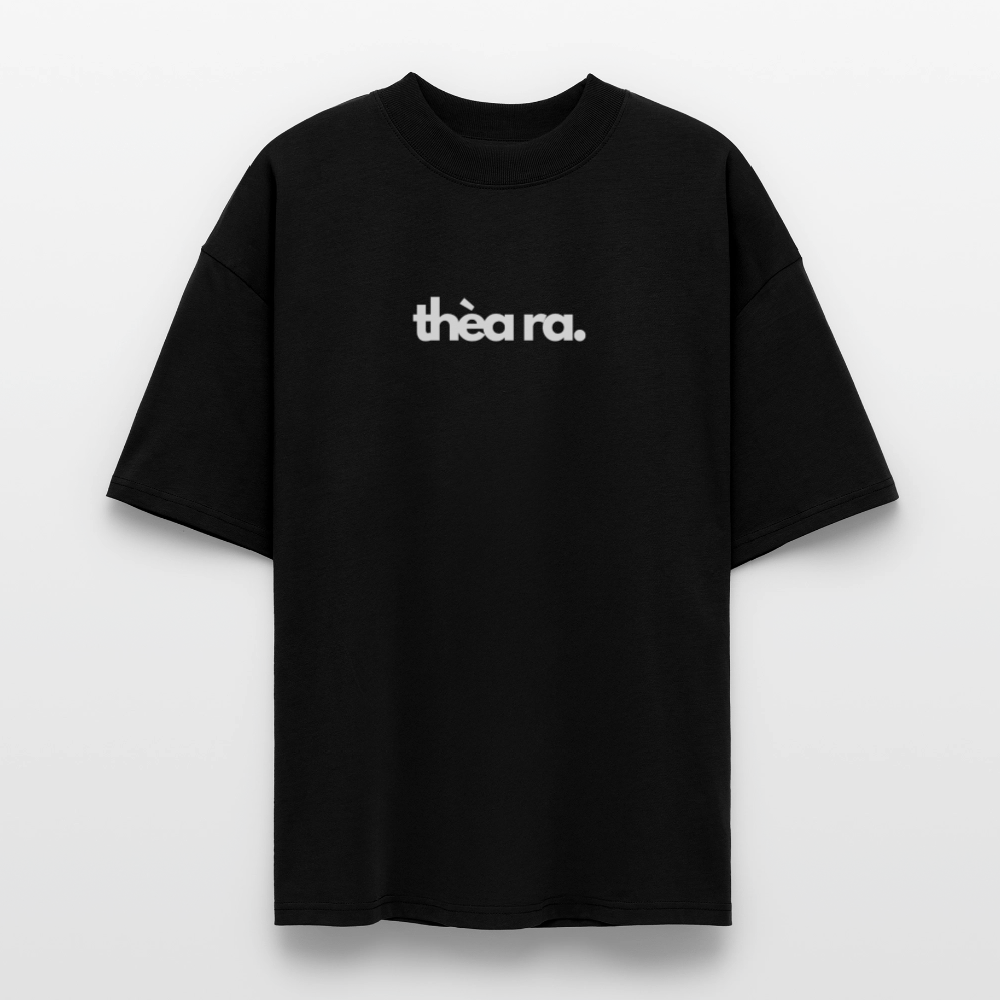 ♻️ 100% Bio Baumwolle Oversized T-Shirt - Schwarz