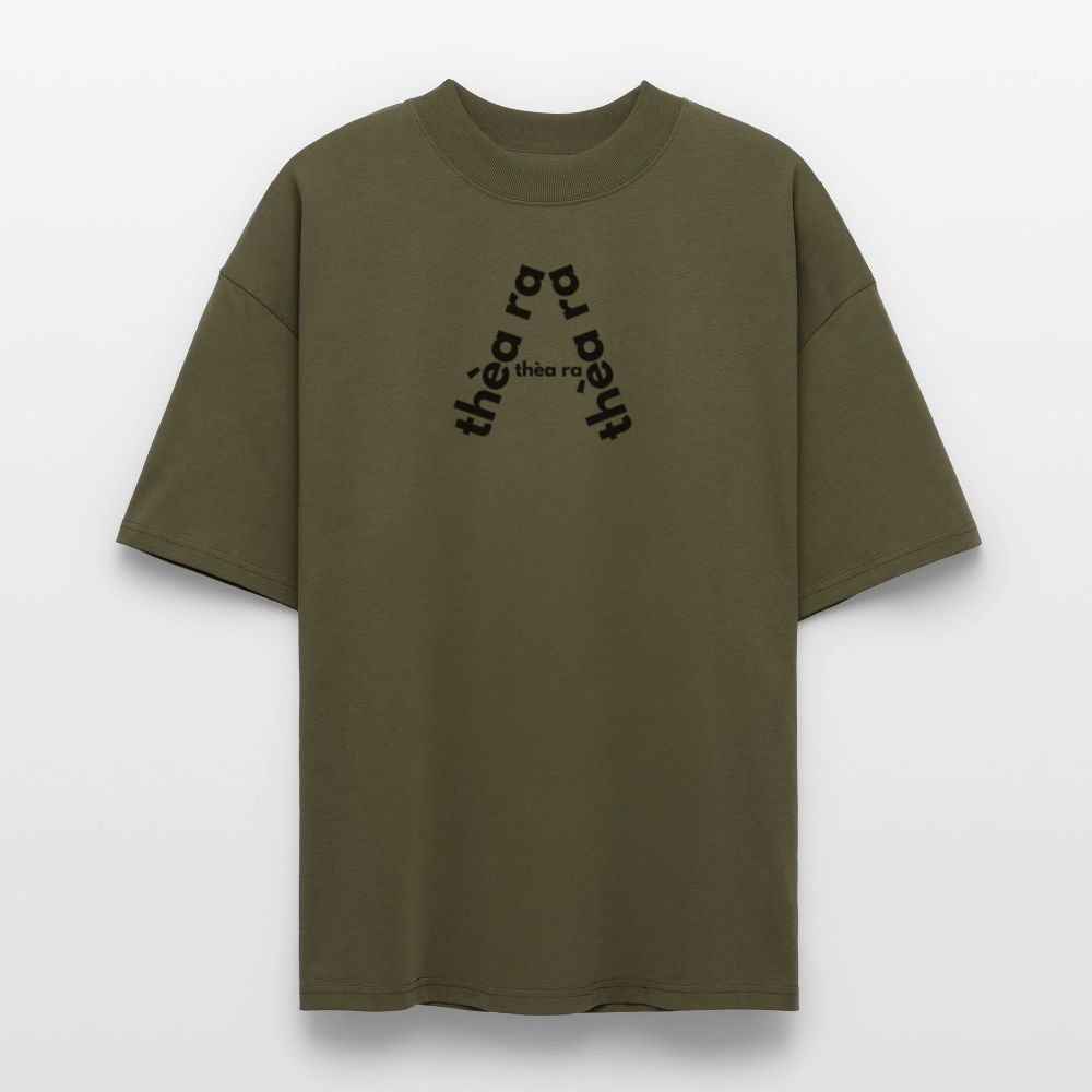 ♻️ 100% Bio Baumwolle Oversized T-Shirt - Khaki