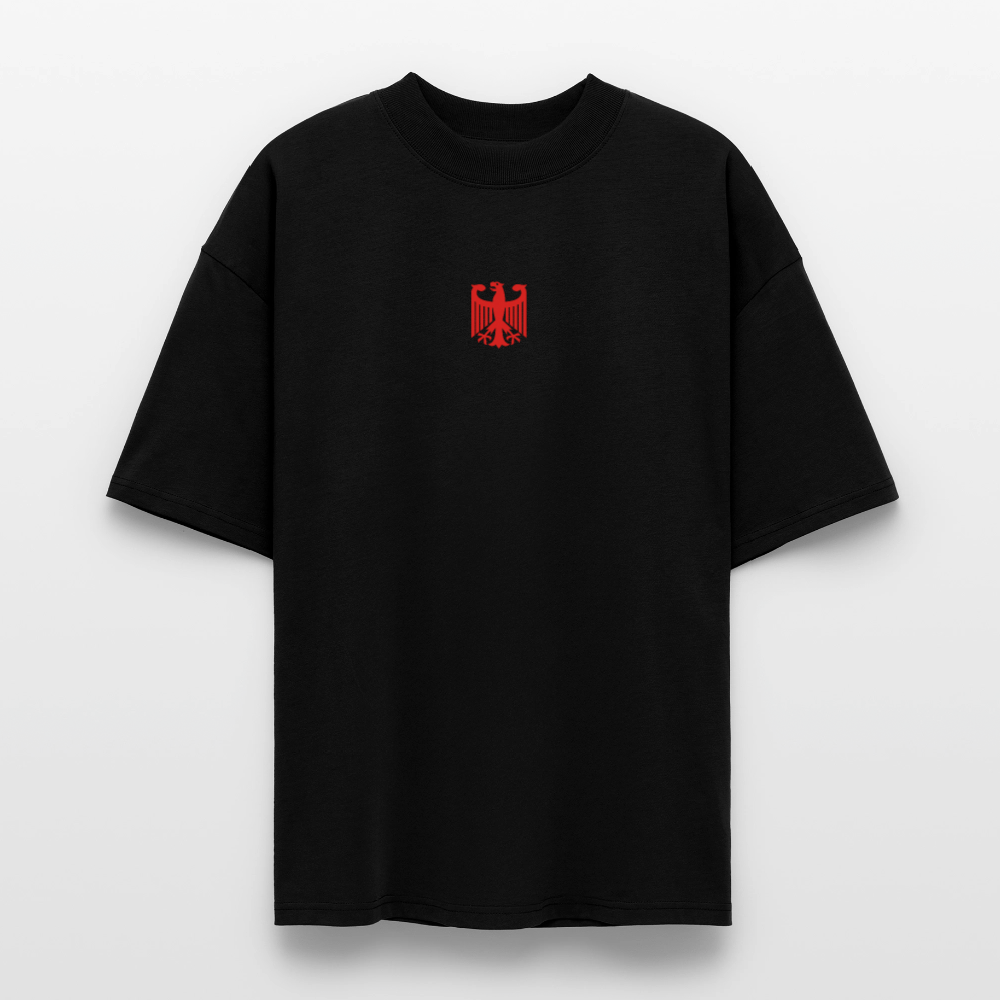 ♻️ 100% Bio Baumwolle Oversized Unisex T-Shirt - Schwarz