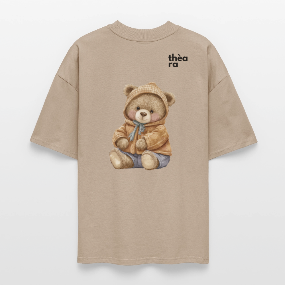♻️ 100% Bio Baumwolle Oversized T-Shirt - Steingrau