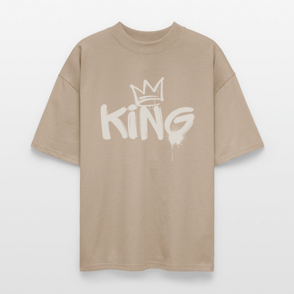 ♻️ 100% Bio Baumwolle Oversized Unisex T-Shirt - Steingrau
