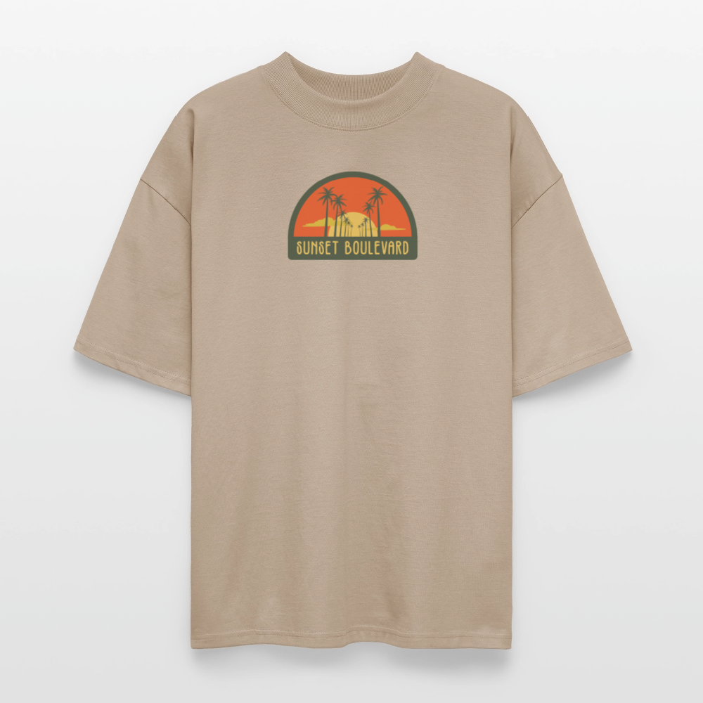 ♻️ 100% Bio Baumwolle Oversized T-Shirt - Steingrau