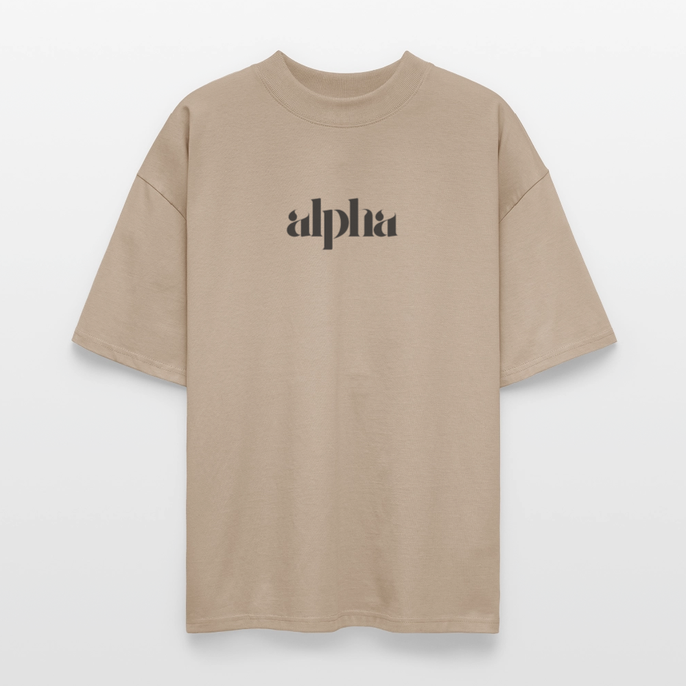 ♻️ 100% Bio Baumwolle Oversized Unisex T-Shirt - Steingrau