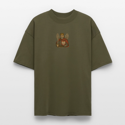 ♻️ 100% Bio Baumwolle Oversized T-Shirt Poland - Khaki