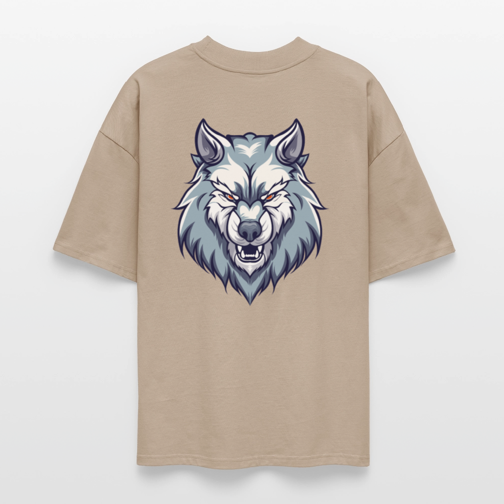 ♻️ 100% Bio Baumwolle Oversized Unisex T-Shirt - Steingrau