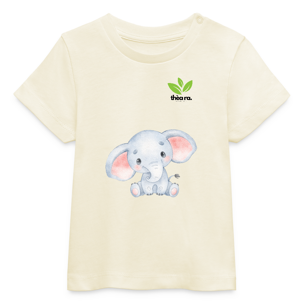 ♻️ Kinder 100% Bio-T-Shirt Baumwolle - Weißgrau