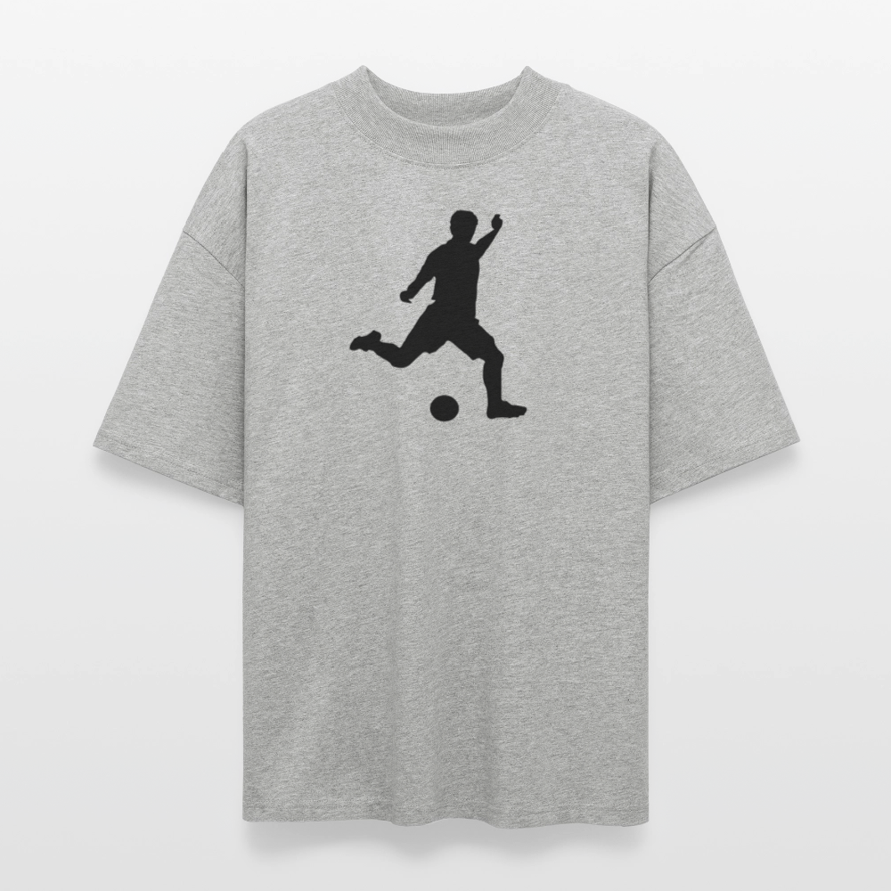 ♻️ 100% Bio Baumwolle Oversized T-Shirt - Grau meliert