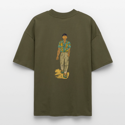 ♻️ 100% Bio Baumwolle Oversized T-Shirt - Khaki