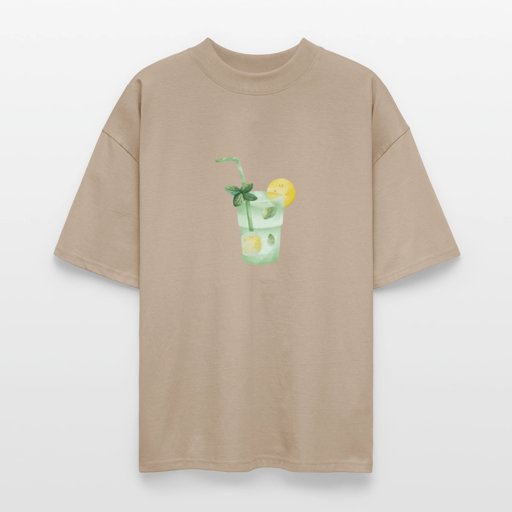 ♻️ 100% Bio Baumwolle Oversized T-Shirt - Steingrau