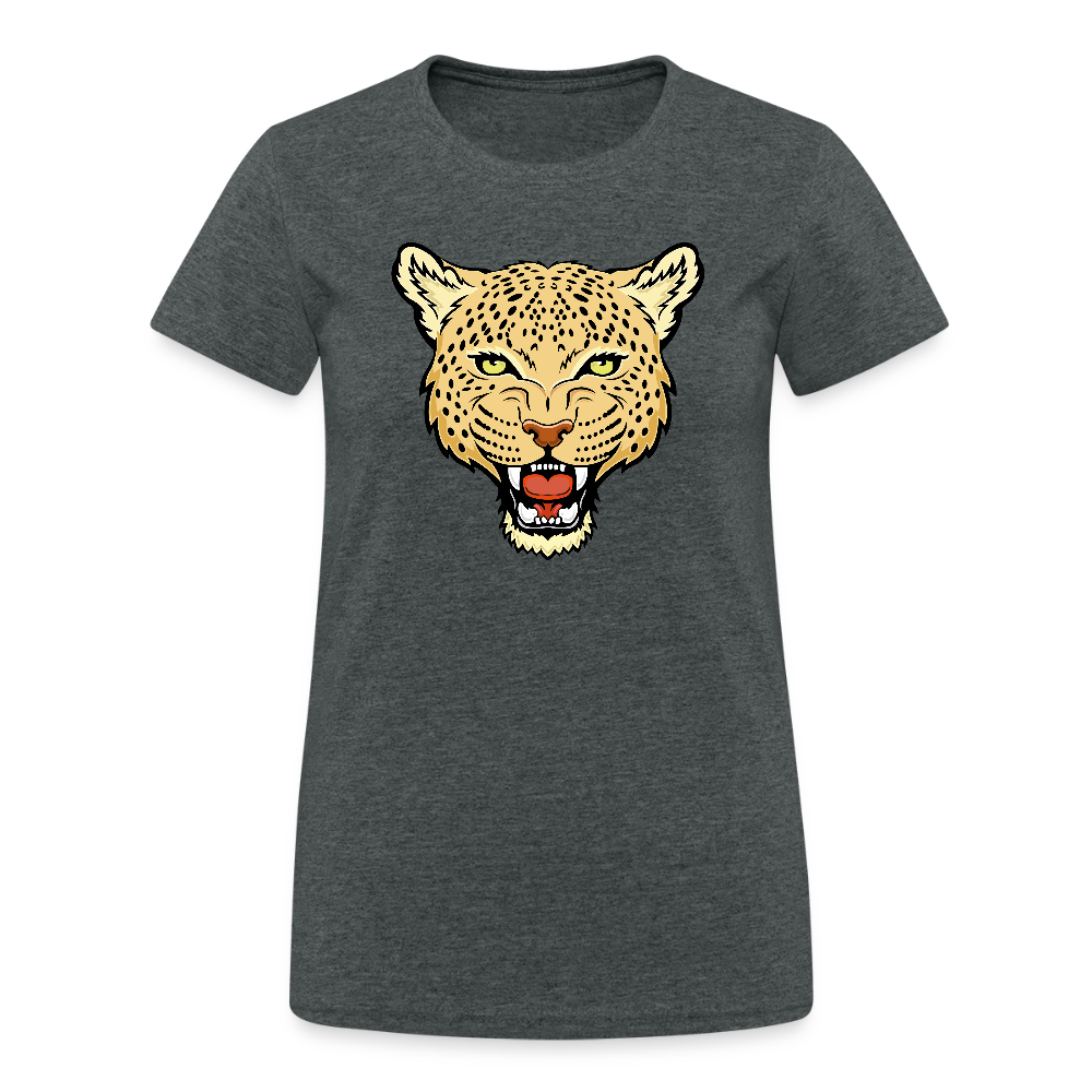 Frauen Heavy T-Shirt 100% Baumwolle - Dunkelgrau meliert