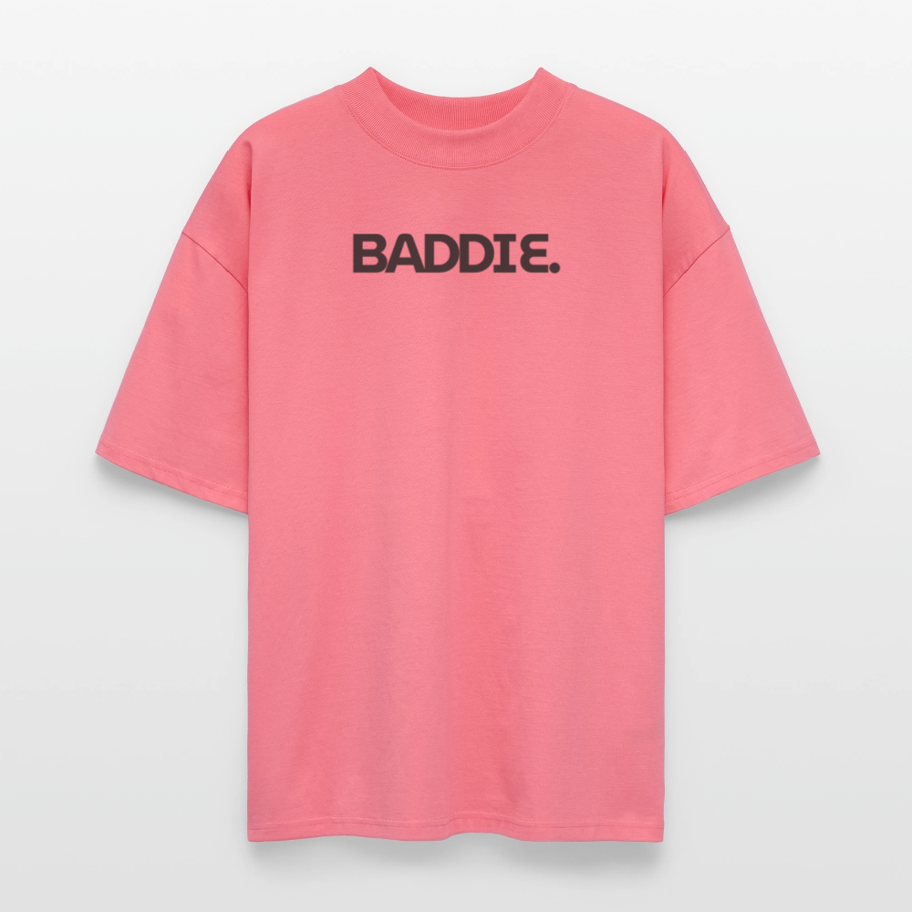 ♻️ 100% Bio Baumwolle Oversized Frauen T-Shirt - Pink 