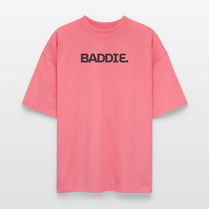 ♻️ 100% Bio Baumwolle Oversized Frauen T-Shirt - Pink 