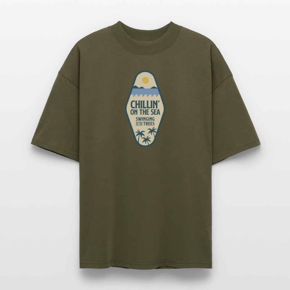 ♻️ 100% Bio Baumwolle Oversized T-Shirt - Khaki