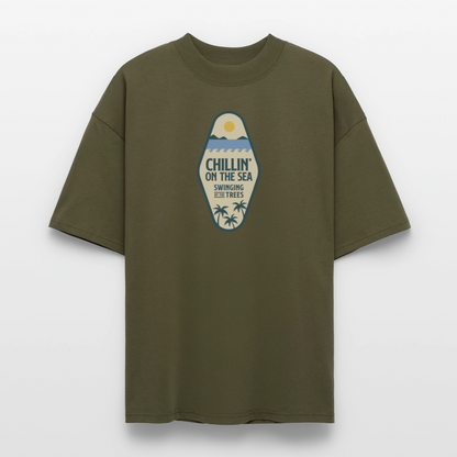 ♻️ 100% Bio Baumwolle Oversized T-Shirt - Khaki