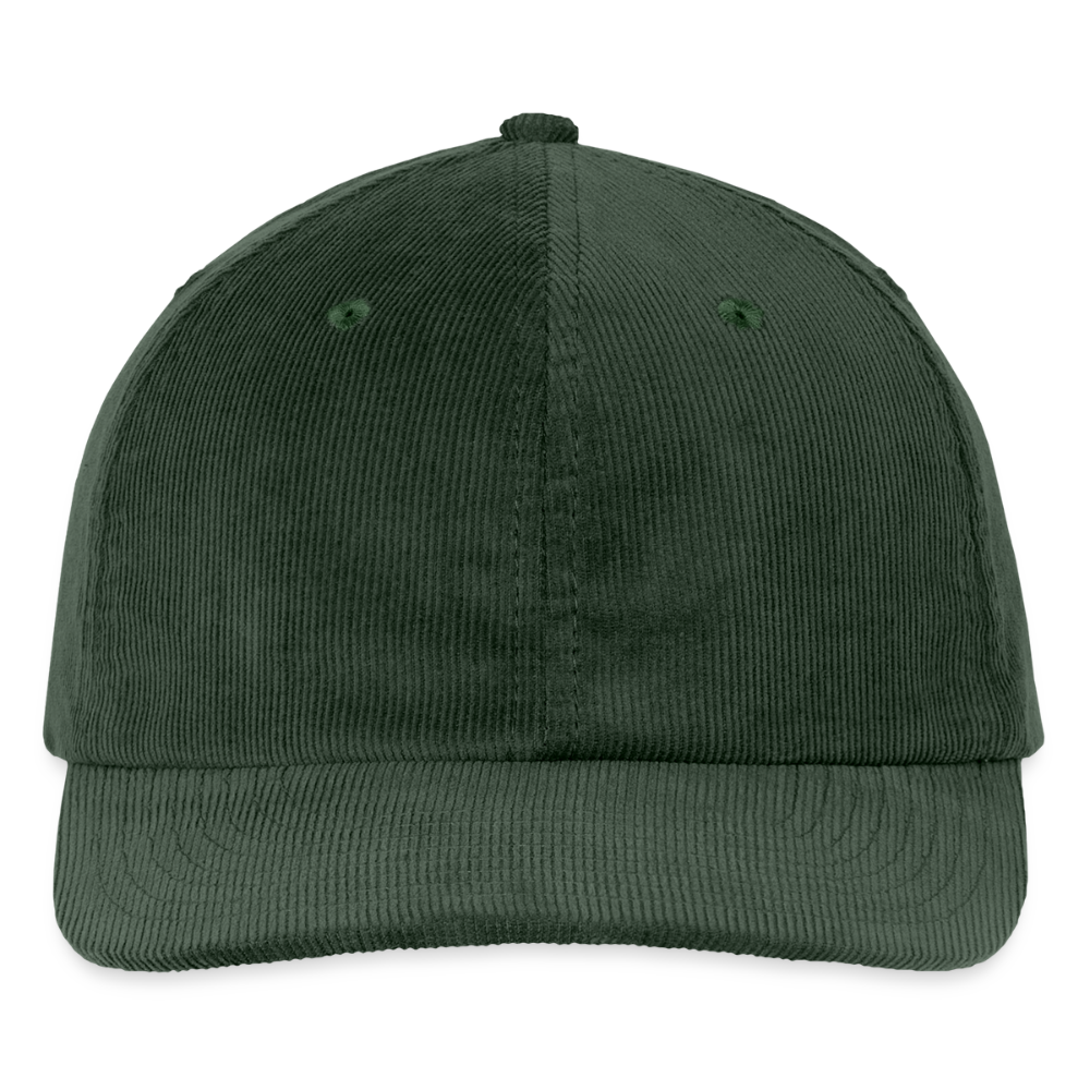 Personalisierbares Cord Cap - Tannengrün