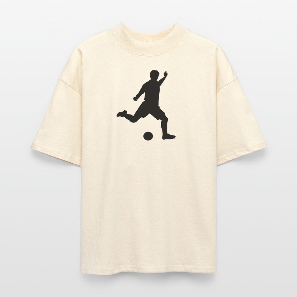 ♻️ 100% Bio Baumwolle Oversized T-Shirt - Weißgrau