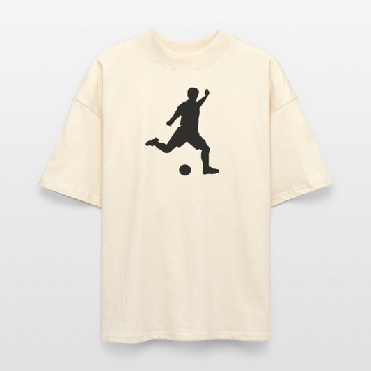 ♻️ 100% Bio Baumwolle Oversized T-Shirt - Weißgrau