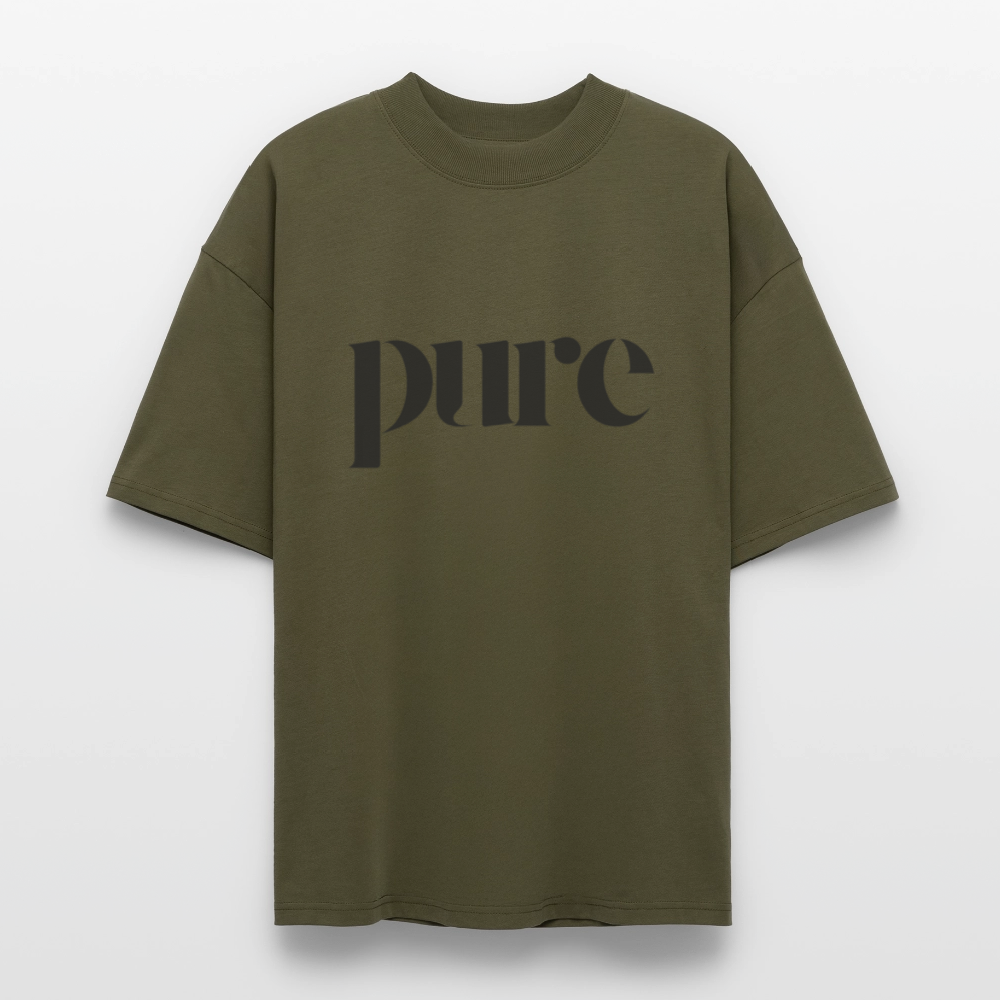♻️ 100% Bio Baumwolle Oversized Unisex T-Shirt - Khaki