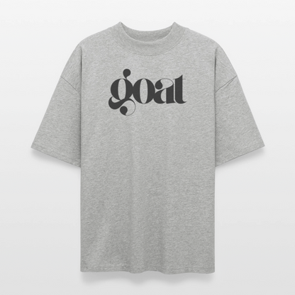 100% Bio Baumwolle Oversized Unisex T-Shirt - Grau meliert